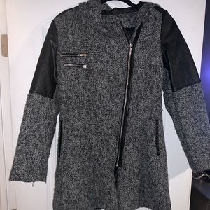 Tweed black coat